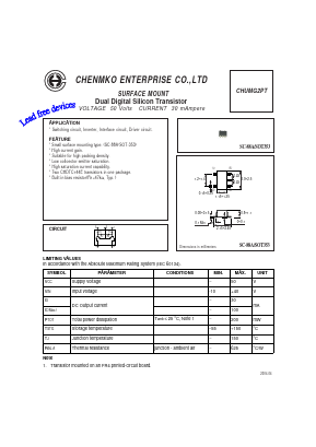 CHUMG2PT Datasheet PDF CHENMKO CO., LTD.