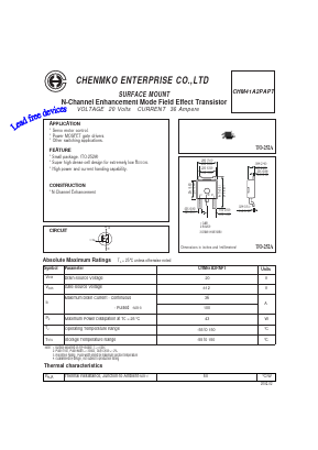 CHM41A2PAPT Datasheet PDF CHENMKO CO., LTD.