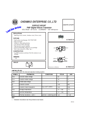 CHDTA115TUPT Datasheet PDF CHENMKO CO., LTD.