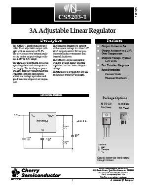 CS5203-1 Datasheet PDF Cherry semiconductor