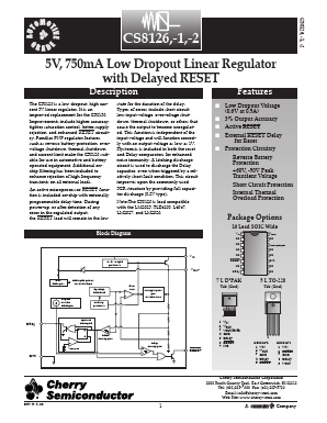 CS8126-2GTHA5 Datasheet PDF Cherry semiconductor