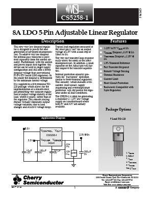 CS5258-1 Datasheet PDF Cherry semiconductor