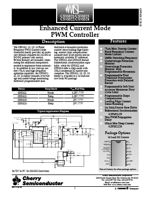 CS51021EDR16 Datasheet PDF Cherry semiconductor