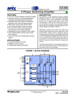 SA306A-FHZ Datasheet PDF Cirrus Logic