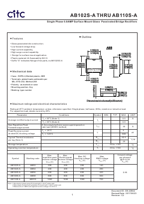 AB110S-A Datasheet PDF Chip Integration Technology Corporation