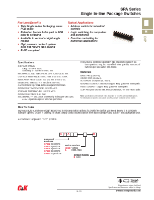 SPA10AB Datasheet PDF C and K Components