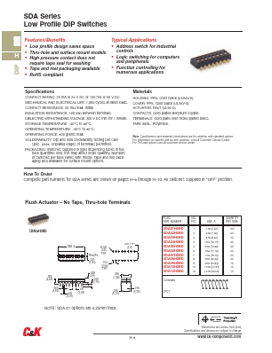 SDA05H0SBD Datasheet PDF C and K Components