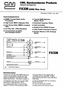 FX336LS Datasheet PDF CML Microsystems Plc
