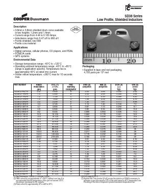 SD3814-680-R Datasheet PDF Cooper Bussmann, Inc.