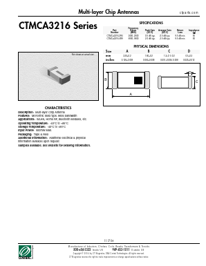 CTMCA3216 Datasheet PDF Central Technologies