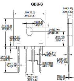 GBU801 Datasheet PDF Compact Technology Corp.