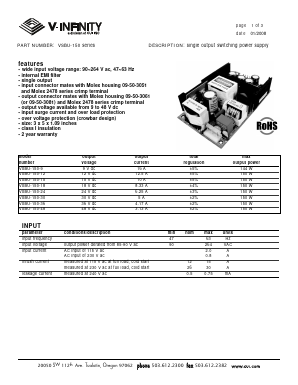 VSBU-150-30 Datasheet PDF CUI INC