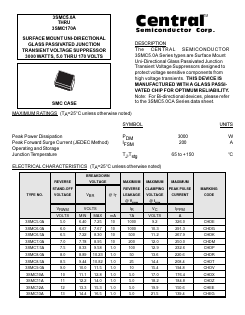 3SMC10 Datasheet PDF Central Semiconductor