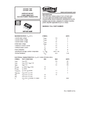 CZT2955 Datasheet PDF Central Semiconductor