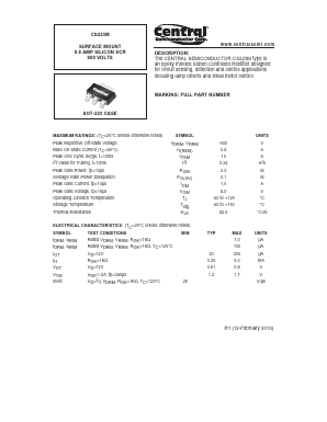 CS223M Datasheet PDF Central Semiconductor