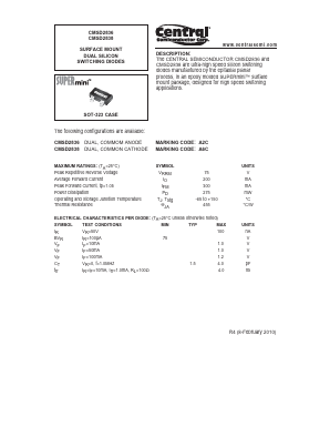 CMSD2838 Datasheet PDF Central Semiconductor