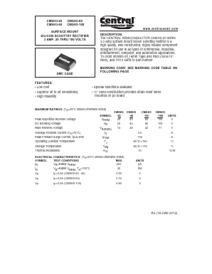 CS3100 Datasheet PDF Central Semiconductor