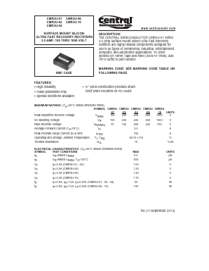 CU304 Datasheet PDF Central Semiconductor