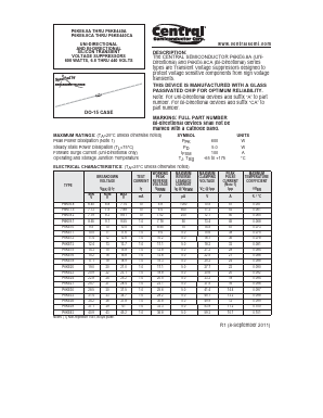 P6KE180A Datasheet PDF Central Semiconductor
