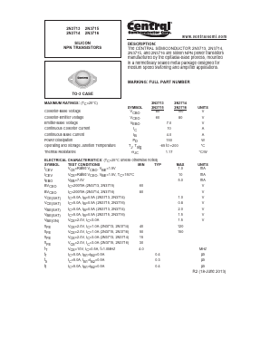 2N3715 Datasheet PDF Central Semiconductor