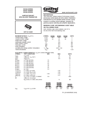 BC846AR Datasheet PDF Central Semiconductor