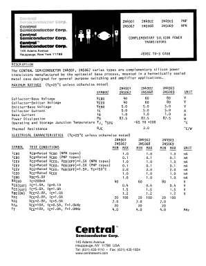 2N5067 Datasheet PDF Central Semiconductor