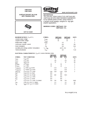 CMPT6429 Datasheet PDF Central Semiconductor