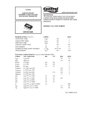 CZTA46 Datasheet PDF Central Semiconductor
