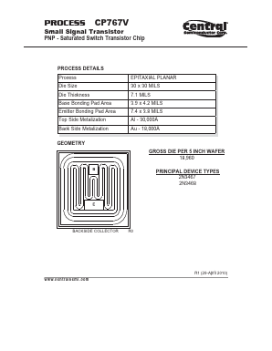 CP767V Datasheet PDF Central Semiconductor