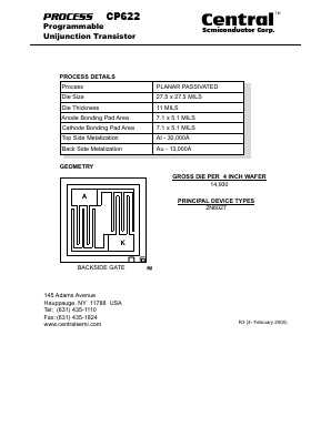 CP622 Datasheet PDF Central Semiconductor