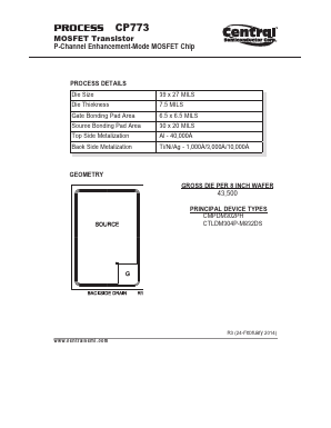 CP773 Datasheet PDF Central Semiconductor