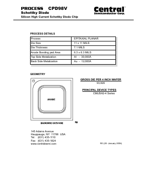 CPD98V Datasheet PDF Central Semiconductor