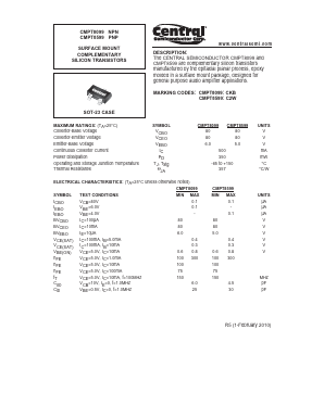 CMPT8099 Datasheet PDF Central Semiconductor