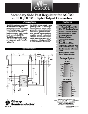 CS5101 Datasheet PDF Cherry semiconductor