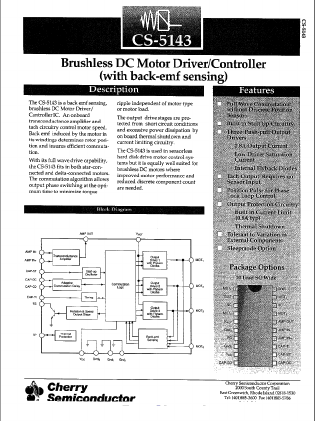 CS-5143 Datasheet PDF Cherry semiconductor
