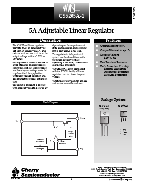 CS5205A-1 Datasheet PDF Cherry semiconductor