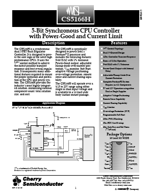 CS5166H Datasheet PDF Cherry semiconductor