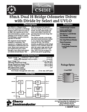 CS4161 Datasheet PDF Cherry semiconductor