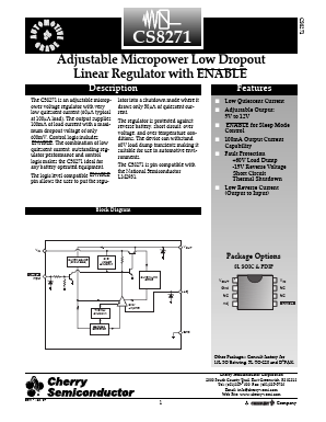 CS8271YDR8 Datasheet PDF Cherry semiconductor