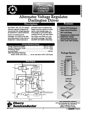 CS387H Datasheet PDF Cherry semiconductor