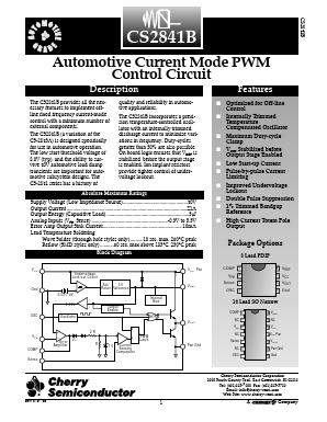 CS2841BEN8 Datasheet PDF Cherry semiconductor