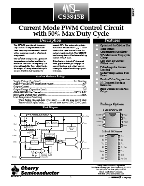 CS3845BGD14 Datasheet PDF Cherry semiconductor