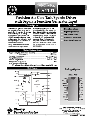 CS4101EN20 Datasheet PDF Cherry semiconductor