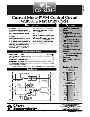 CS-52845 Datasheet PDF Cherry semiconductor