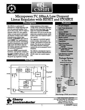 CS8101YTHA5 Datasheet PDF Cherry semiconductor