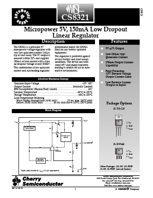 CS8321YDPR3 Datasheet PDF Cherry semiconductor