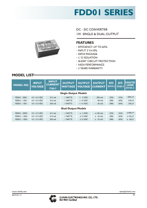 FDD01-05D0 Datasheet PDF CHINFA ELECTRONICS