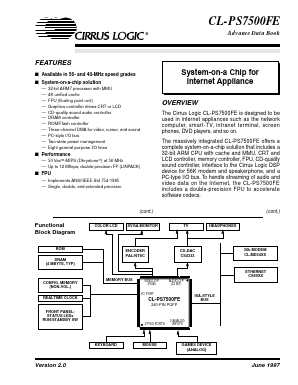 CL-PS7500FE-QC-A Datasheet PDF Cirrus Logic
