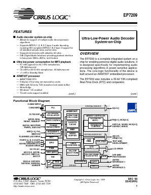 EP7209-CV-A Datasheet PDF Cirrus Logic
