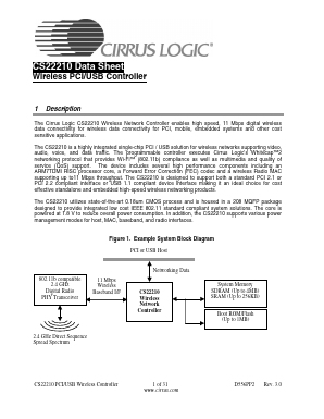 CS22210 Datasheet PDF Cirrus Logic